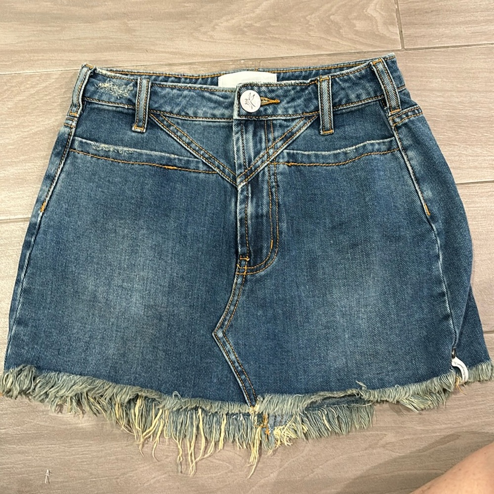 One teaspoon dark denim skirt size 22